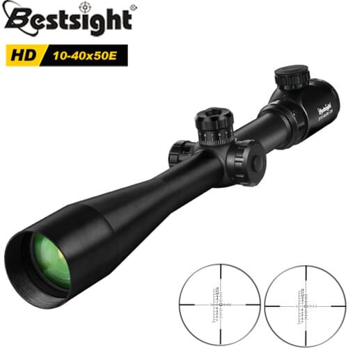 NEW 10-40x50 Scope Long Range Riflescope Side Wheel Parallax Optic Sight Rifle Hunting Scopes Sniper Rifle Sight