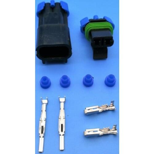 100 pcs 2 way sealed male and female Metri-Pack 280 series housing automotive waterproof electrical wire connector 15300027