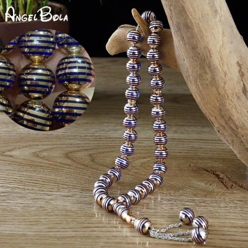 12 Mm 33 Islamic Muslims Popular Various Color Bracelets Pendant Tassel Bracelet Rosary Prayer Yoga Nostalgia