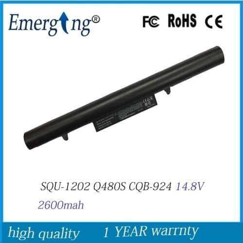 14.8V 2600mAh New Laptop Battery for HASEE Q480S CQB-924 SQU-1201 916T2203H UN43 UN45 UN47 SQU-1202 916T2232H