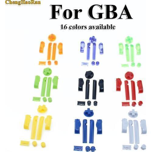 16 colors Multi-Color Replacement D pads Buttons Keypads ON OFF Power L R A B Buttons For Gameboy Advance Frame Buttons For GBA