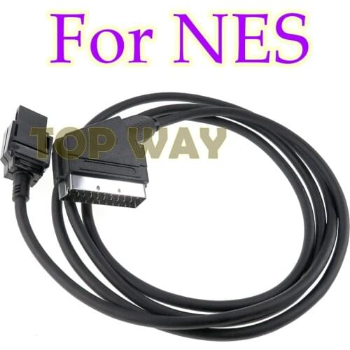 2PCS 1.8M AV TV Video Game cable Scart Cable For Nintendo NES for Gamecube and N64 Console Compatible with NTSC system