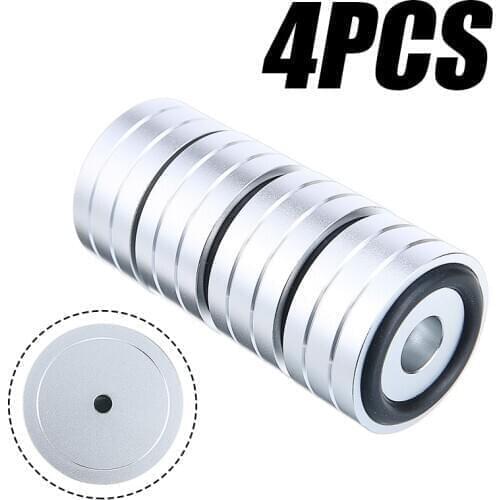 4pcs/lot Aluminum Speaker Turntable DAC CD Player Isolation Feet Pad Stand 40X20mm Isolation Pad For Amplifier Speaker CD Player