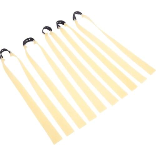 5Pcs Slingshots Flat Rubber Bands Thickness 1.5mm Powerful Catapult Natural Latex Elastic Resilient Tube for Tactical Shooting