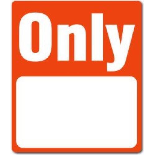 76x89mm PRICE TAG ONLY selling promotion paper label sticker, Item No. PD11