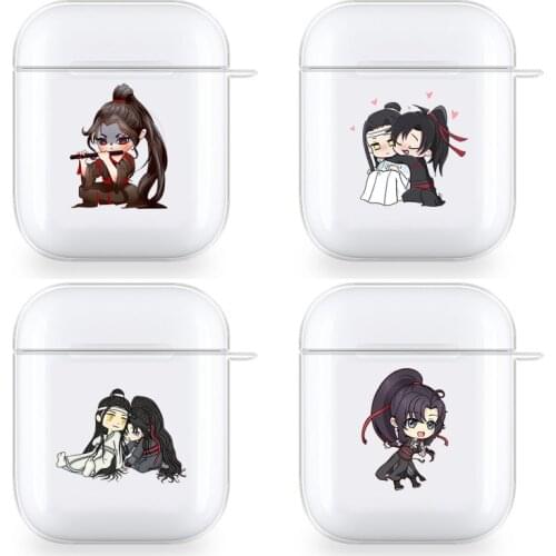 Mo Dao Zu Shi Cases For Apple AirPods 1 2 Case Clear Wireless Bluetooth Earphone Case Protective Shell