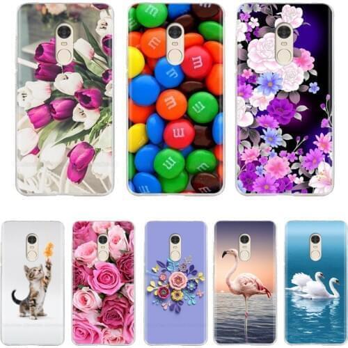 For Xiaomi Redmi Note 4 Case Soft TPU Silicone For Xiaomi Redmi Note 4X Cover Cute Animal Flower Pattern For Redmi Note 4X Coque