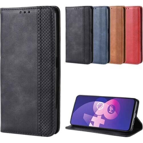 Leather phone case for Oppo F11 / F11 pro / Realme C2 / A1K back Cover Flip wallet with stand Retro Coque