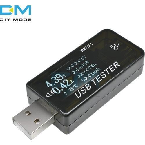 6 in 1 LCD USB Digital Voltage Ammeter Current Detector Mobile Power USB Charger Tester Meter Power Capacity Tester Multimeter