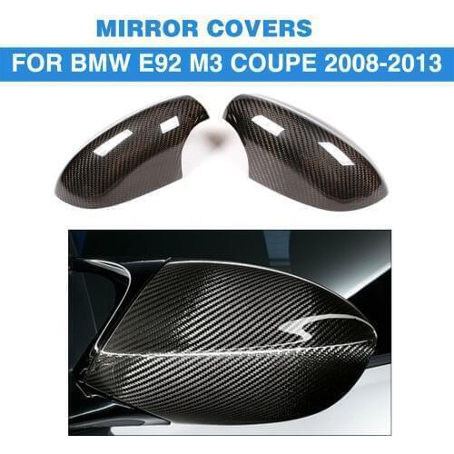 Add On Style DRY Carbon Rear View Mirror Cover Caps for BMW 3 Series E92 M3 Coupe 2 door 2008-2013