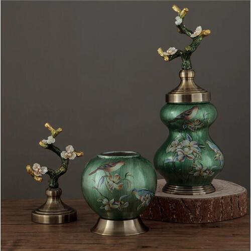 European Ceramic Luxury Vase Desktop Artifical Flower Pot Home Livingroom Furnishings Decoration Crafts Wedding Gifts Ornaments