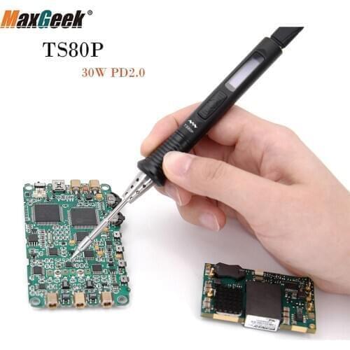 TS80P Portable Soldering Iron Kit 30W Adjustable Temperature PD2.0 QC3.0 Power Supply