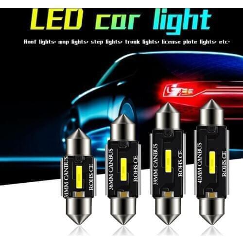 1 PC C5W C10W 31mm 36mm 39mm 41mm Super Bright Car LED Festoon Light Canbus Error Free Interior Doom Lamp Reading Lamp Bulb 12V