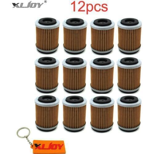 12x Oil Filter For YAMAHA YZ426F YZ250F YZ400F TTR250 WR426F WR400F WR250F YFM350 MOTO-4 YFM400 YFM350FW BIG BEAR YFM350R RAPTOR