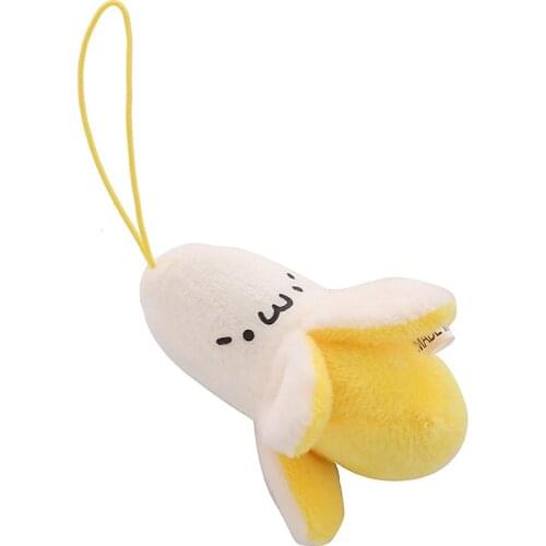 Cute Plush Toys Kawaii Bag Backpack Pendant Keychain Stuffed Animals Kids Birthday Gift Banana