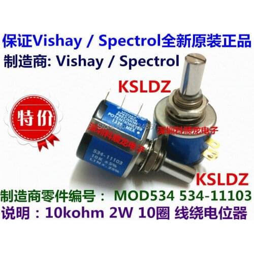 MOD534 534-1-1-103 534-11103 534B1103JC Precision Potentiometers RES 10KOHM, 5%, 2W original New
