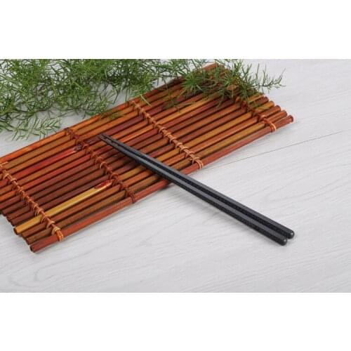 Japanese sushi chopsticks 22cm long black alloy chopsticks household kitchen tableware reusable chopsticks free shipping WB302