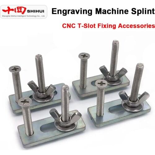 Engraving Machine Fixture Iron Sheet Galvanized CNC Pressure Plate T Slot Fixed Pressure Plate Milling Machine Table Fixings