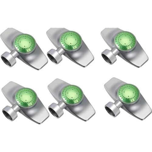 6 Pcs Spot Sprinkler Circular Pattern Sprinkler Lawn Garden Rotating Sprinkler Adjustable 360 Degree Pattern Sprinkler