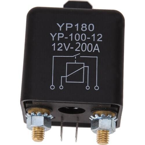 High Power 4 Pin Car Relay 12V 200A Car Truck Motor Automotive Relay Continuous Type Automotive Switch Car Relay Normally Open
