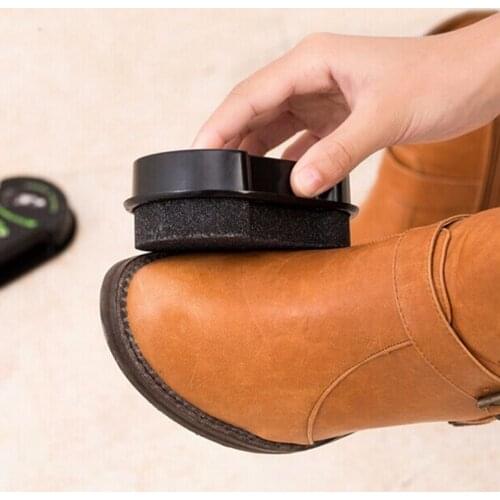 Brush Cleaner Leather Polishing Cleaning Liquid Wax Shining Sponge Polisher For Shoe Boot Bag Sofa Black Shine Shoes