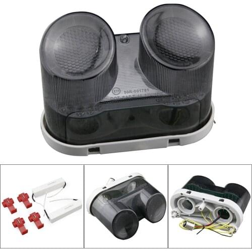 E-Mark LED Motorcycle Turn Signal Light Rear Taillight Lamp For Yamaha YZF R1 2000-2001 FZ1 2001 2002 2003 2004 2005 2006