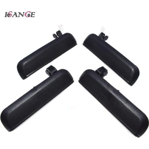 ISANCE 4PCS Exterior Door Handle Front Rear Left Right Black For Toyota Tercel 1995 1996 1997 1998 6922016091 6924016090