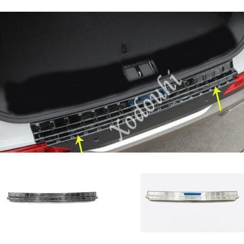 Car External Rear Bumper Trim Frame Styling Cover Detector Stainless Steel Plate Pedal For Hyundai Santa Fe SantaFe 2019 2020