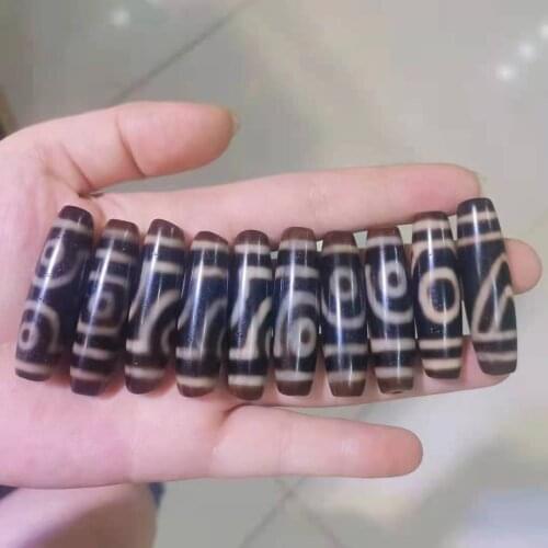 1pcs/lot pure natural agate dzi weathered patina wholesale accessories gem jewelry wholesale folk-custom Live hot push kralen