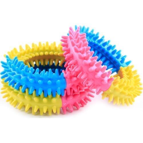 1Pcs Puppy Pet Toys for Small Dogs Rubber Resistance To Bite Dog Toy Teeth Cleaning Chew Training Toys Pet Supplies Puppy Dogs