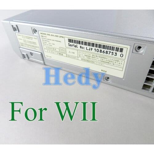 2sets 3 in 1 FOR Nintendo Wii handle New Lables Sticker Replacement For WII Host Stickers housing Shell Back