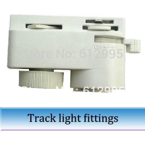 20pcs Two Track Line Plastic Lamp Connector joint Track Lamp Base accessories
