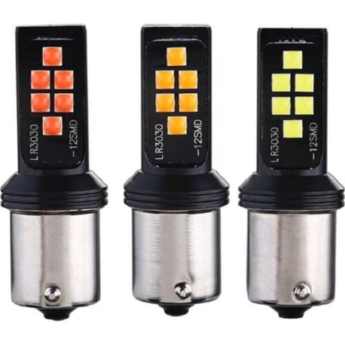 2x Signal Lamp 1157 LED BAY15D P21/5W Lamp 12SMD 3030 1156 P21W BA15S LED BAU15S PY21W Car Turn Signals Brake Light 12V
