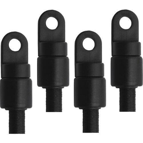 4Pcs Nylon Shock Cord End Stop Resuable Boat Accessories Marine for 1/4' Kayak Canoe Boats Sailing Bungee Rope Rigging
