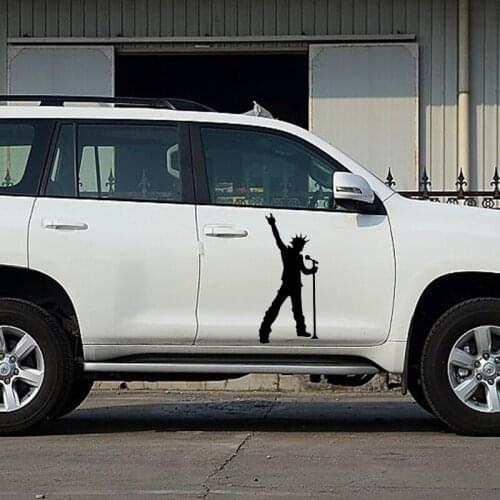 58cm x 27cm Rock Band singer Silhouette Music Car Sticker For Cars Side, Truck Window ,Auto SUV Door Kayak Vinyl Decal 8 Colors