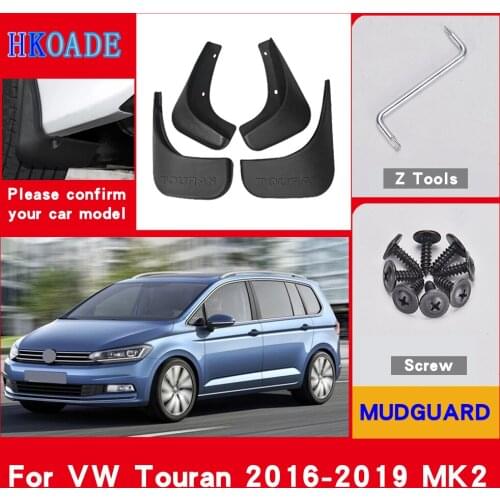 Car Mud Flaps For Volkswagen VW Touran 2016 MK2 2019 2018 2017 Mudguards Splash Guards Fender Mudflaps Car Fender Accessories