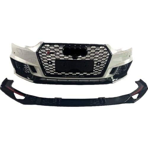 Auto modified High quality PP material front bumper with grill for Audi A4 B9 RS4 new style body kit 2017-2019