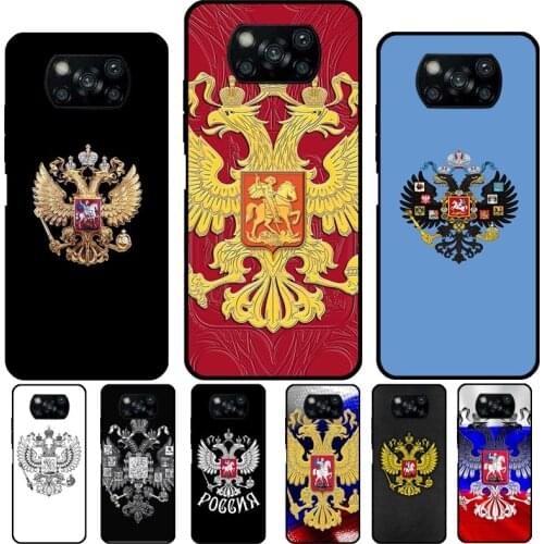 Russian Coat of Arms For POCO X3 Pro F3 M3 Case For Xiaomi Mi 11 Lite Note10 9T 10T Pro Mi 11 Ultra Phone Cover
