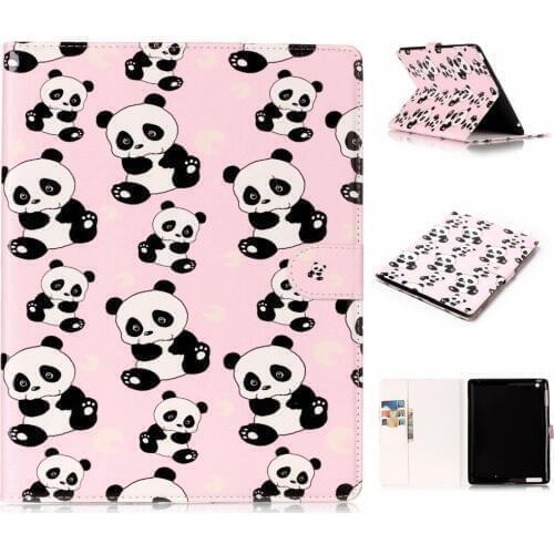 For Apple iPad 2 3 4 Cartoon PU Leather Flip Fundas Case For Coque iPad 2 iPad 3 iPad 4 Tablet Cover Case Model A1430 A1460 Case