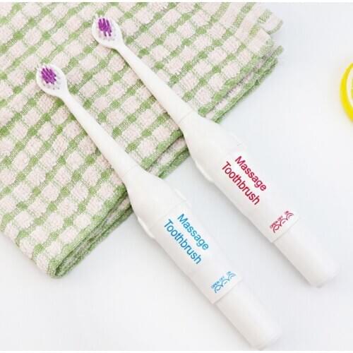 Adults Electric Massage Toothbrush 3 Head Replacement Battery Operated Portable