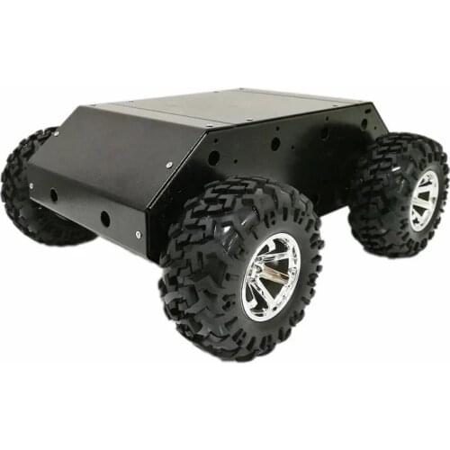 4WD Smart Car Chassis Kit 4-Drive Robot Platform 4pcs High Torque Motor 130mm Wheel DIY Unassembled