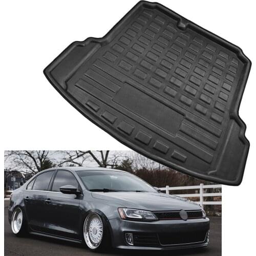 Car Rear Trunk Cargo Mat Boot Liner Floor Carpet Tray For VW Jetta Mk6 2011 2012 2013 2014 2015 2016 2017 2018 Sedan