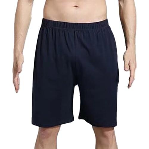 Summer Mens Cotton Sleep Bottom Casual Solid Comfortable Boxer Shorts Underwear Male Plus Size Home Sleepwear Pajama Trousers