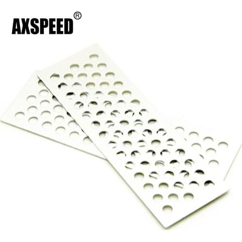 AXSPEED 2PCS 120*40mm Metal Sand Ladder Recovery Board for Traxxas TRX-4 Axial SCX10 Tamiya CC01 RC4WD 1:10 RC Crawler Car Truck