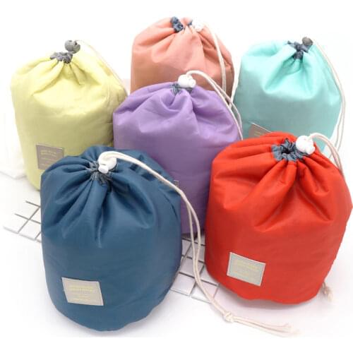 Mylb High Quality Waterproof Barrel Travel Cosmetic Bag Cosmetic Bag Nylon Wash Bag Dressing Box Storage Bag Large Capacity