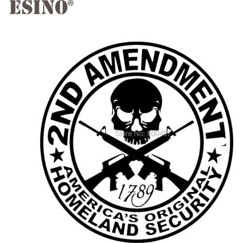 New Design Americas 2nd Amendment Car Creative Decorative Auto Decal Cartoon Car Reflective Car Body Decal Pattern Vinyl