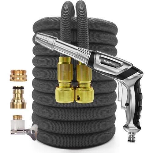 NEW Expandable Garden Hose 1/2 Flexible Magic Pipe 150FT Powerful Pressure Car Wash Jet Water Gun Sprinkler manguera para jardin