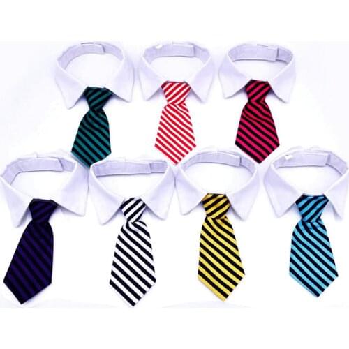 New Adjustable Neck Tie For Party Bowties Fashion Dog Cat Striped Bow Tie Collar Puppy Pet Supply Small Medium Dogs Accessory