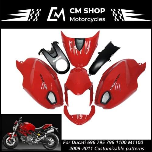 For Ducati 696 795 796 1100 M1100 2009 2010 2011 ABS Motorcycle Fairing Kit
