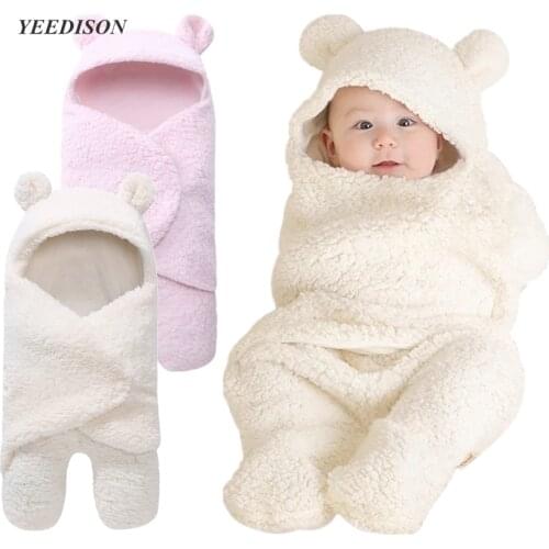 0-12M Unisex Autumn Baby Sleeping Bag Envelope For Newborn Baby Winter Swaddle Blanket Wrap Sleeping Bags Baby Bedding Sleepsack